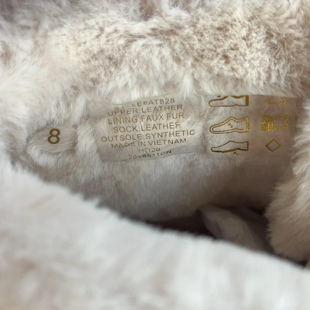 New J. Crew Leather Winter Wedge Boots - Size 8 - Picture 12 of 15